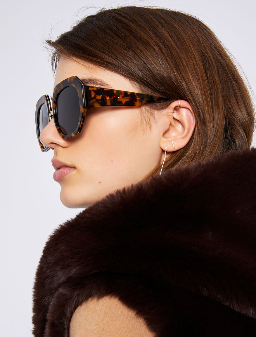 Large sunglasses - Hazelnut brown - Marella - 5