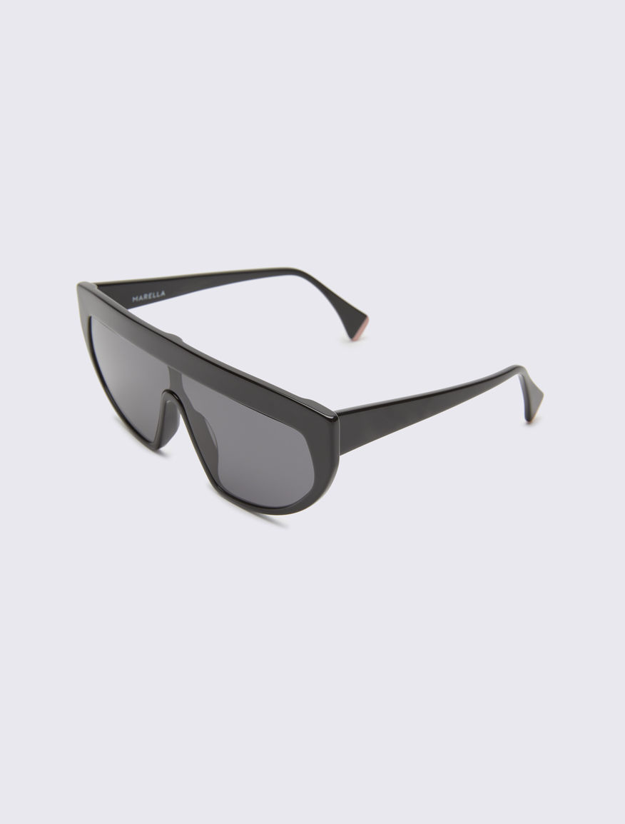 Mask-frame sunglasses, black - Marella
