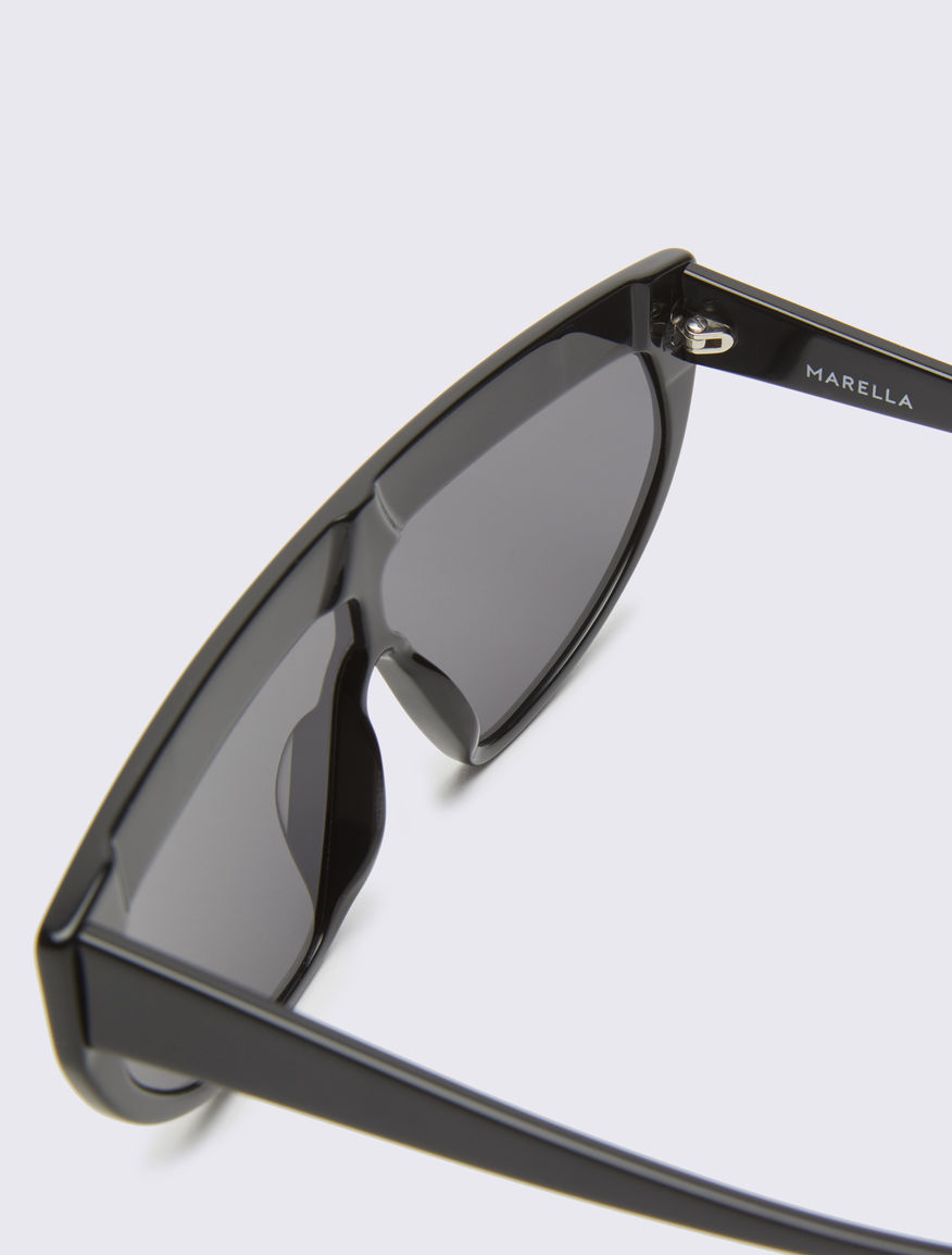 Mask-frame sunglasses - Black - Marella - 3