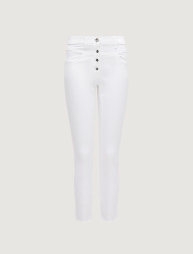 Marella T ALFONSA Slim Fit Trousers White 31311012 001