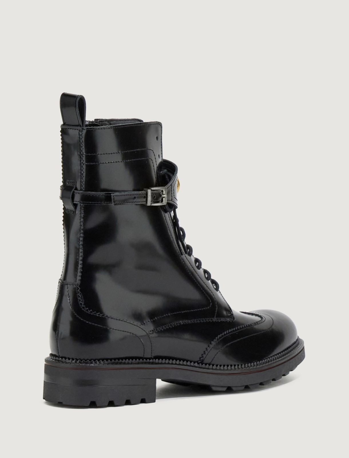 Leather combat boots Marella