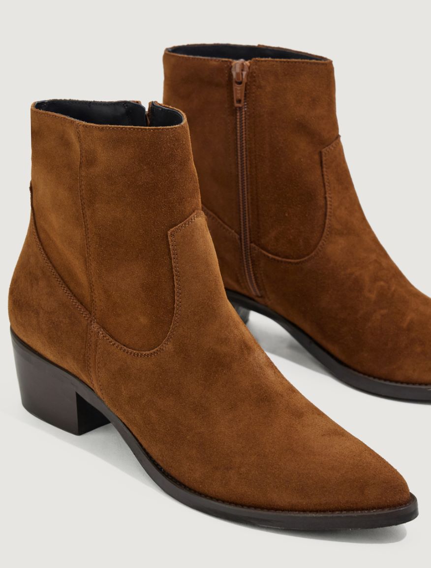 Split leather ankle boots Marella