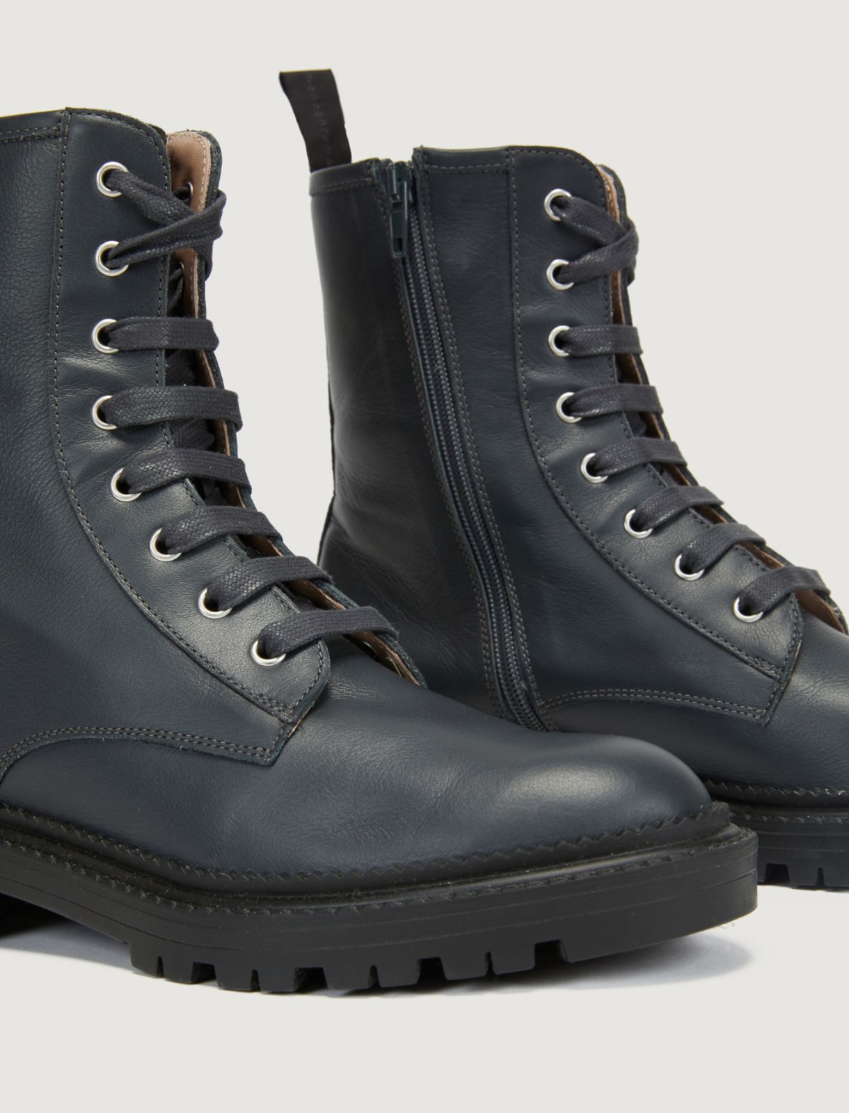 Leather combat boots Marella
