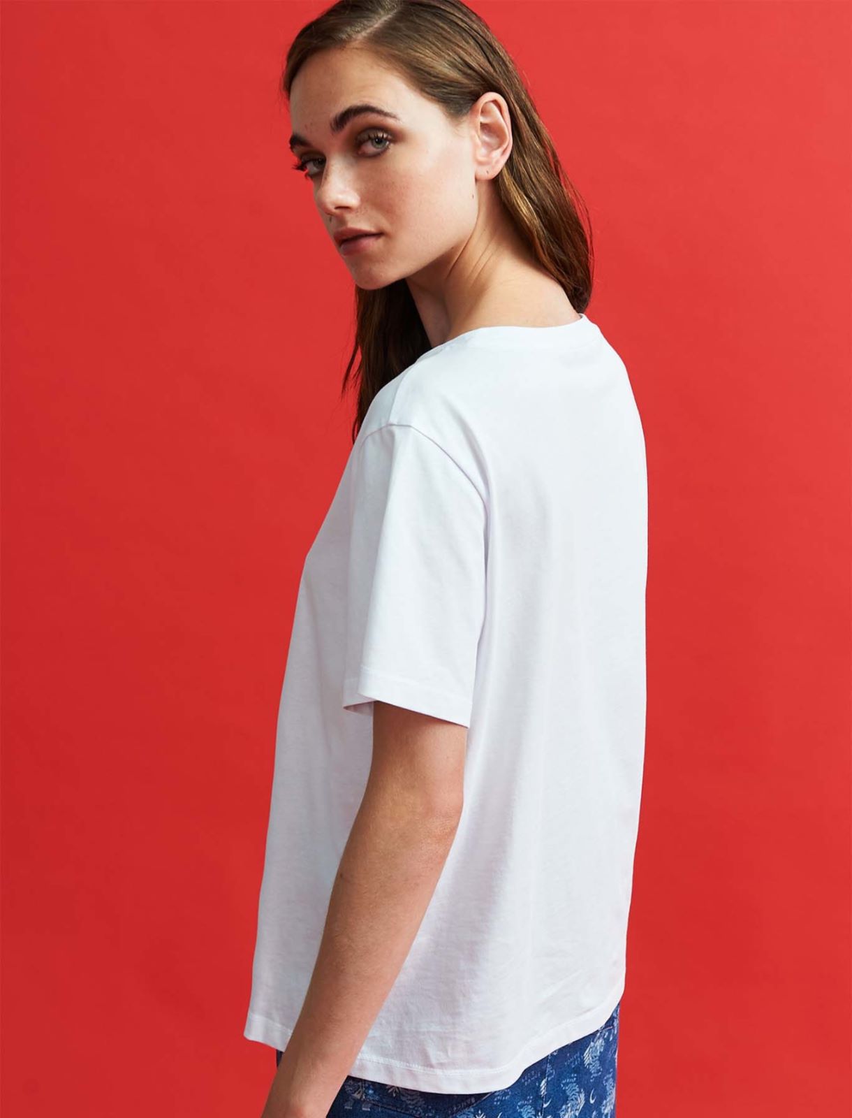 Jersey T-shirt, white - Marella