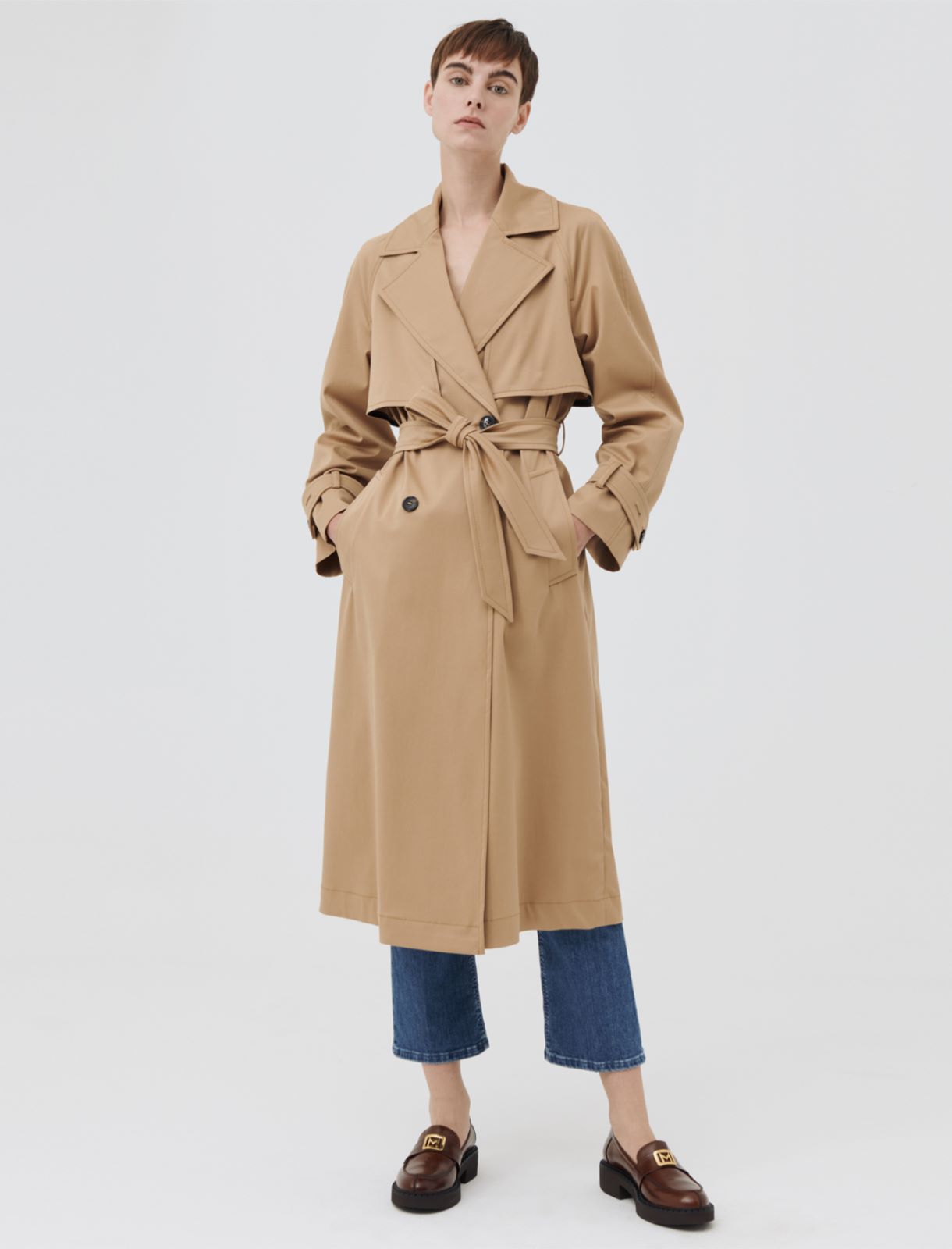 Double-breasted trench coat Marella