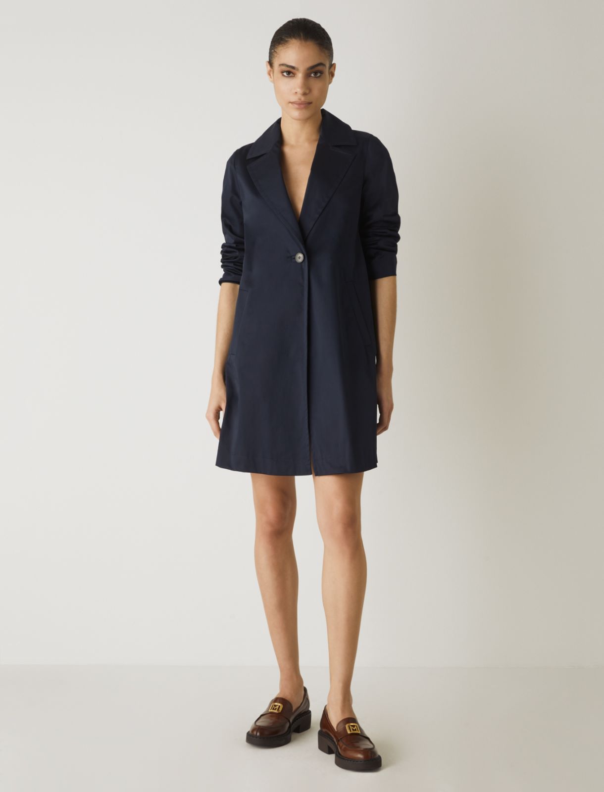 Cotton raincoat, navy - Marella