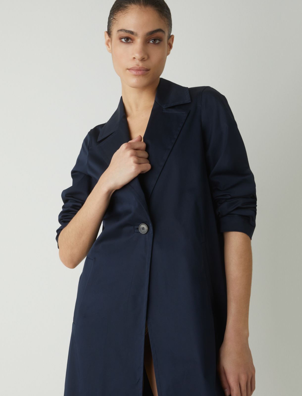 Cotton raincoat, navy - Marella