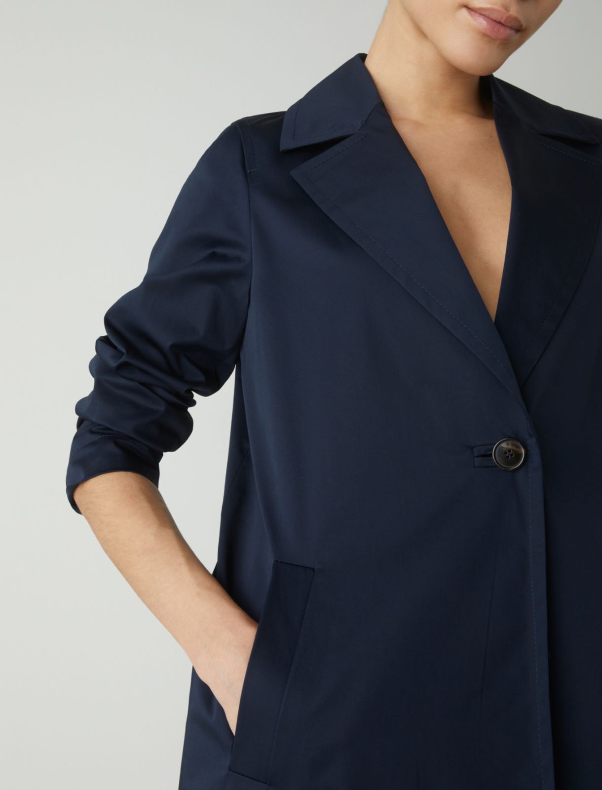 Cotton raincoat, navy - Marella