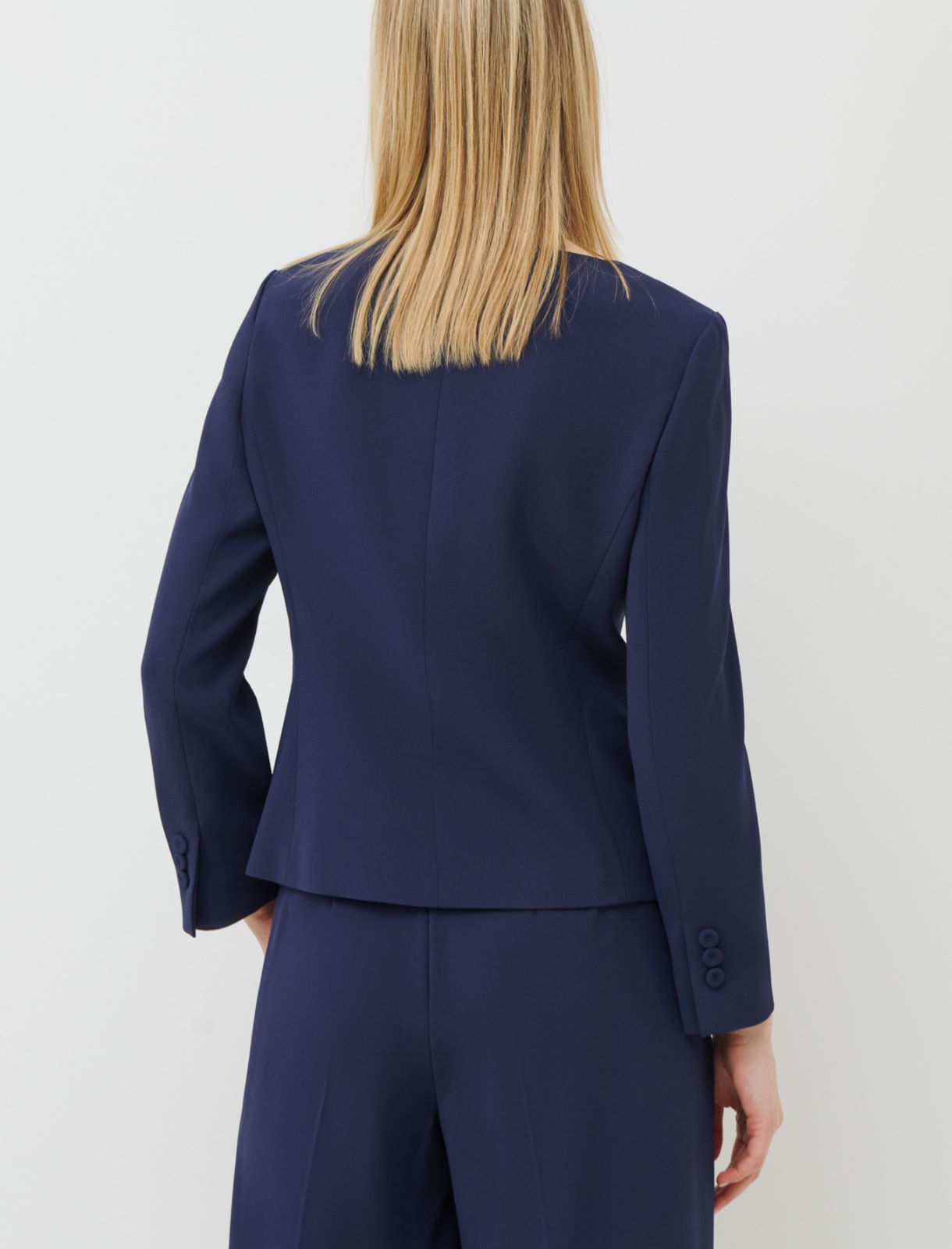 Crepe jacket, navy - Marella