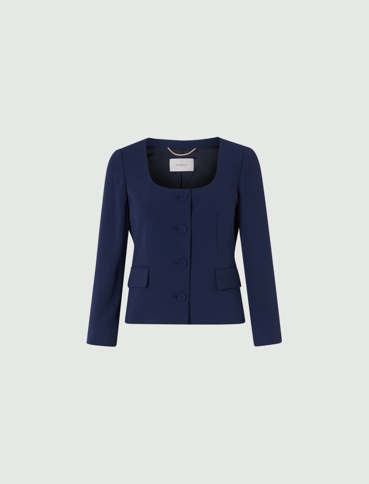 Crepe jacket, navy - Marella