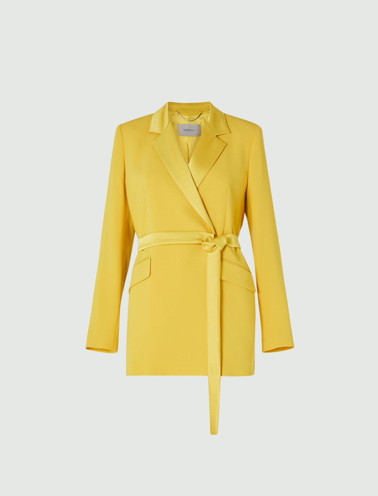 Double-breasted blazer, yellow - Marella