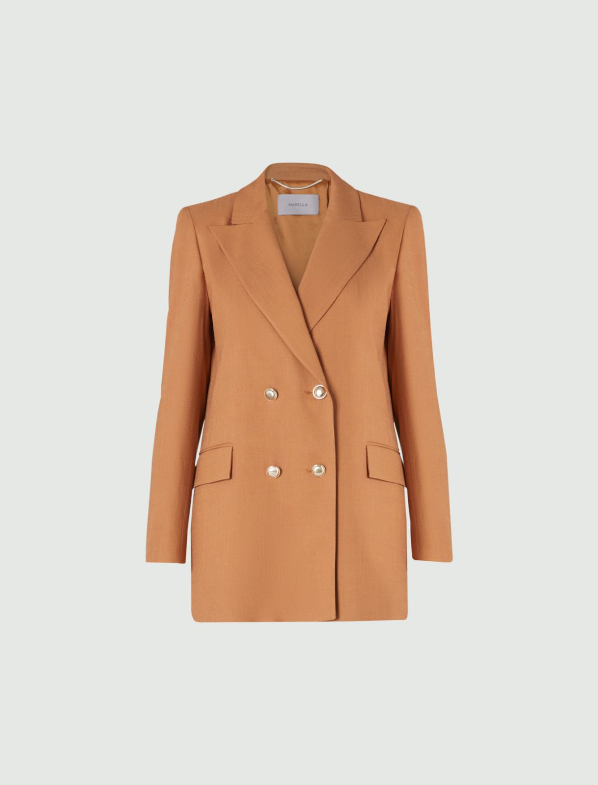Double-breasted blazer, tobacco - Marella