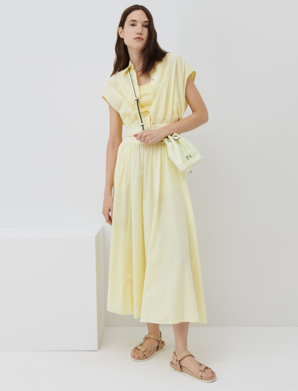 Camicia corta MONOCHROME, giallo chiaro - Marella