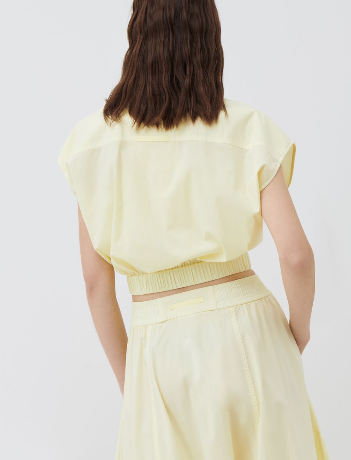 Camicia corta MONOCHROME, giallo chiaro - Marella