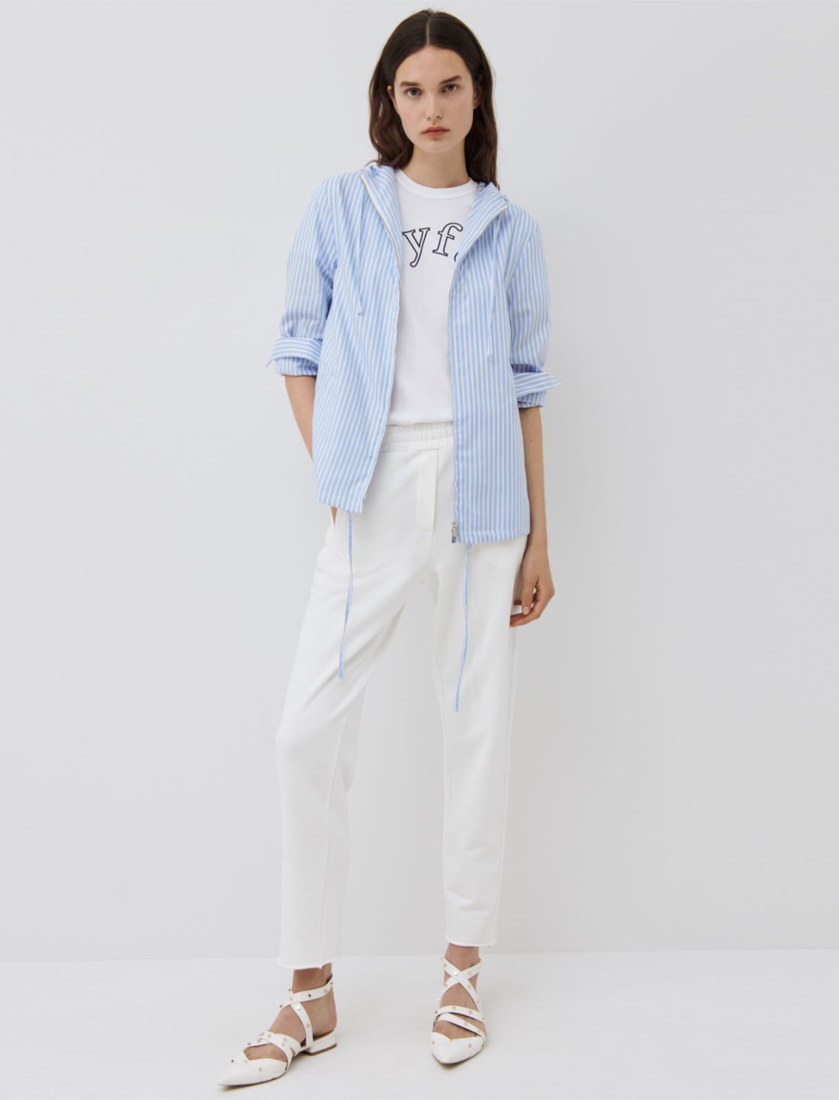 Hooded shirt, light blue - Marella