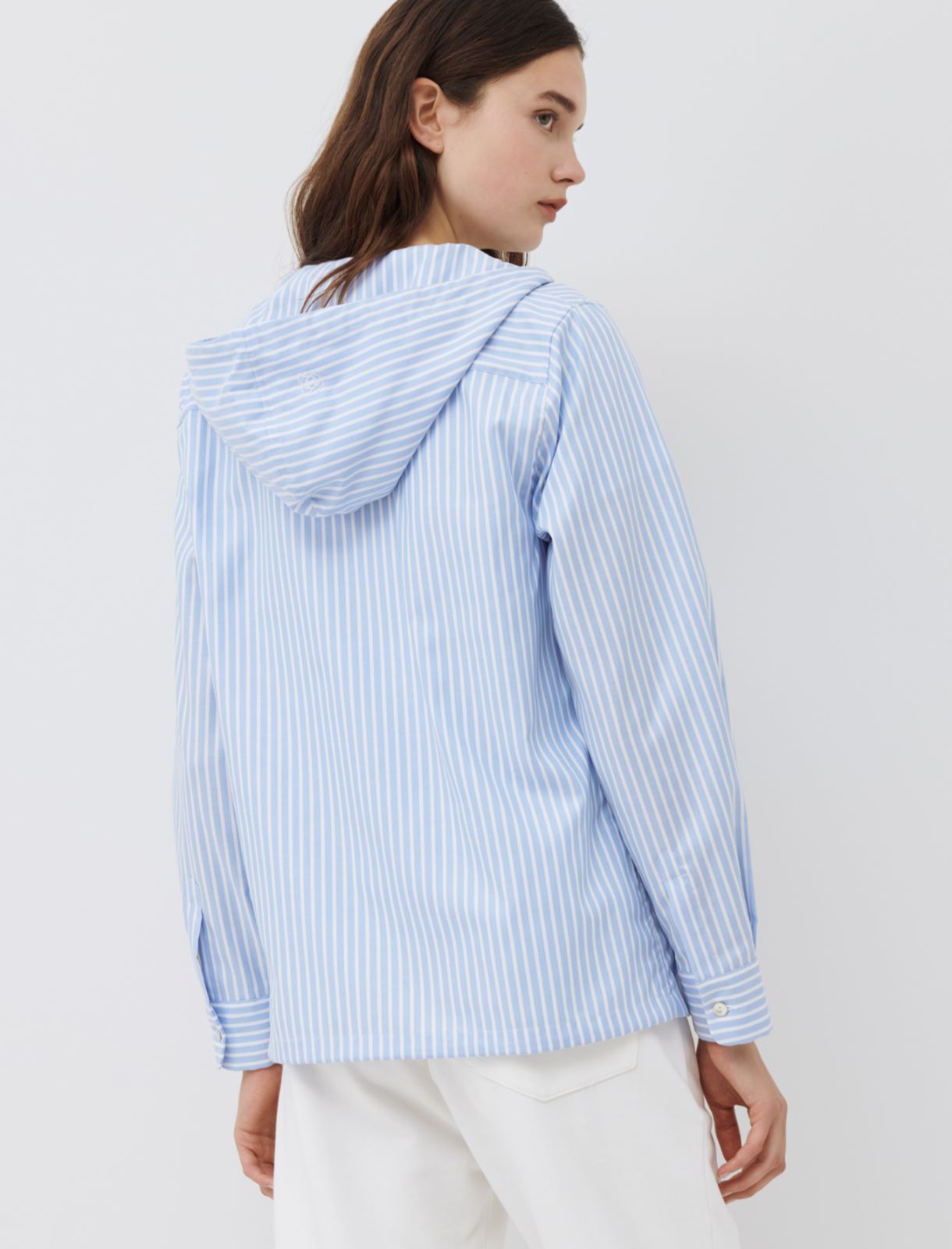 Hooded shirt, light blue - Marella