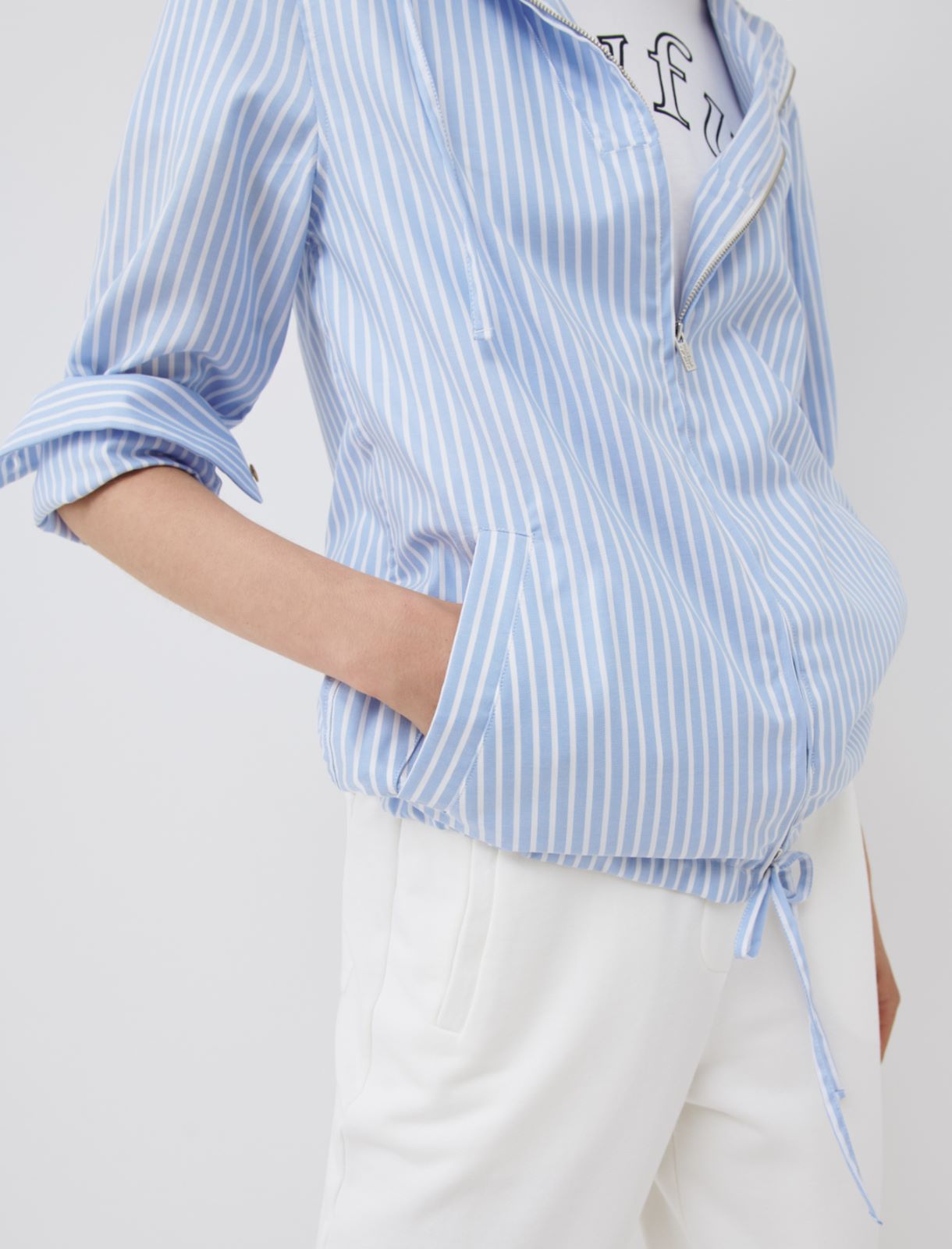 Hooded shirt, light blue - Marella