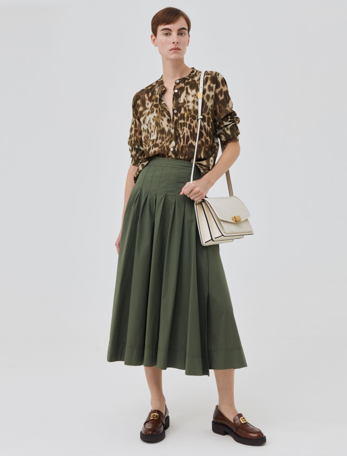 Crepe shirt, kaki - Marella