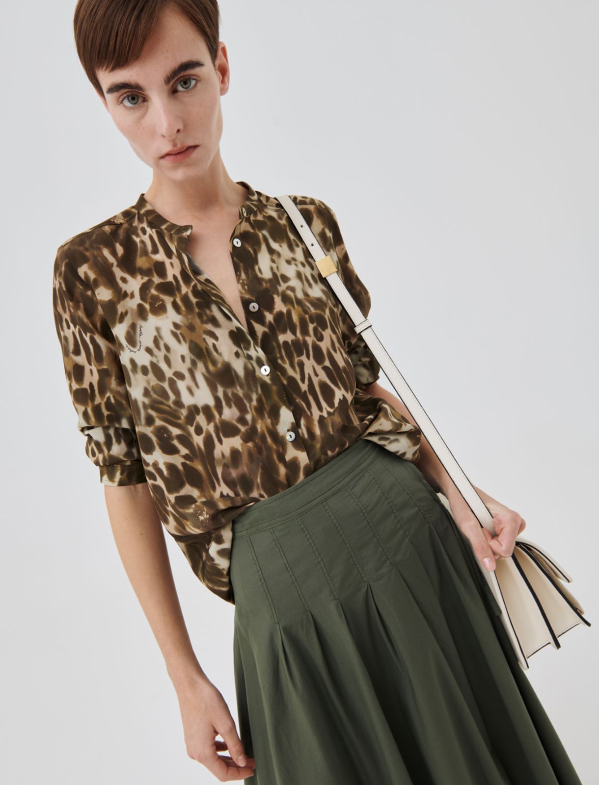 Crepe shirt, kaki - Marella