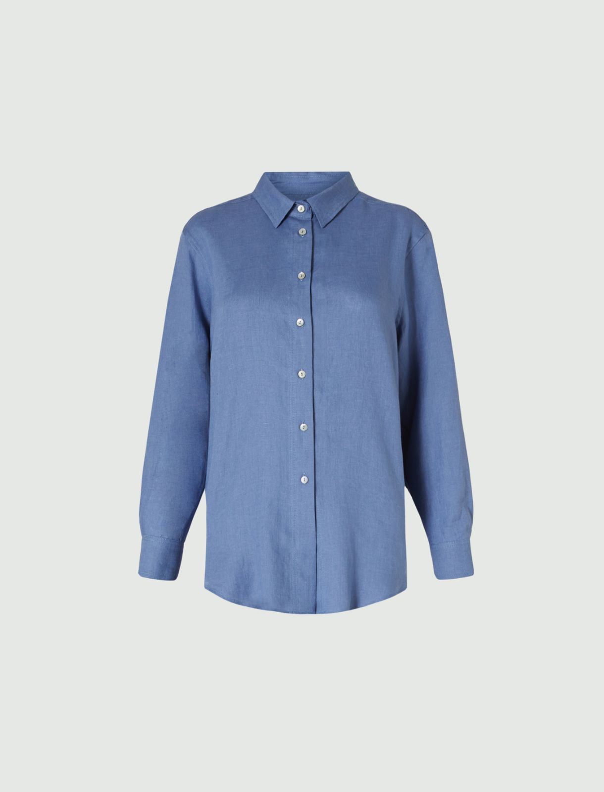 Linen shirt, dark blue - Marella