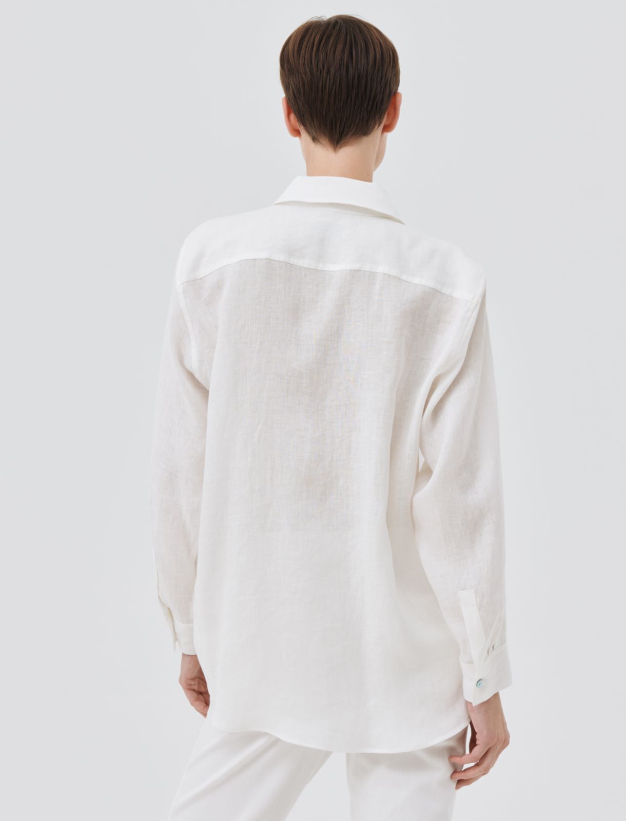 Linen shirt, white - Marella