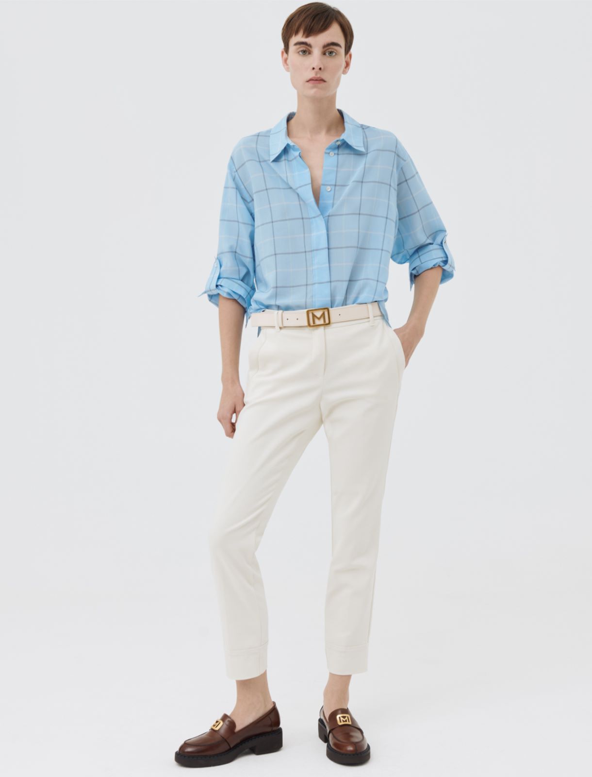 Patterned shirt, light blue - Marella