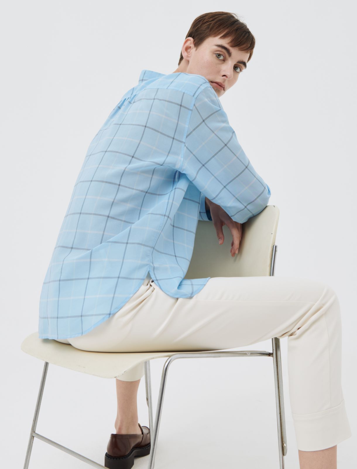 Patterned shirt, light blue - Marella