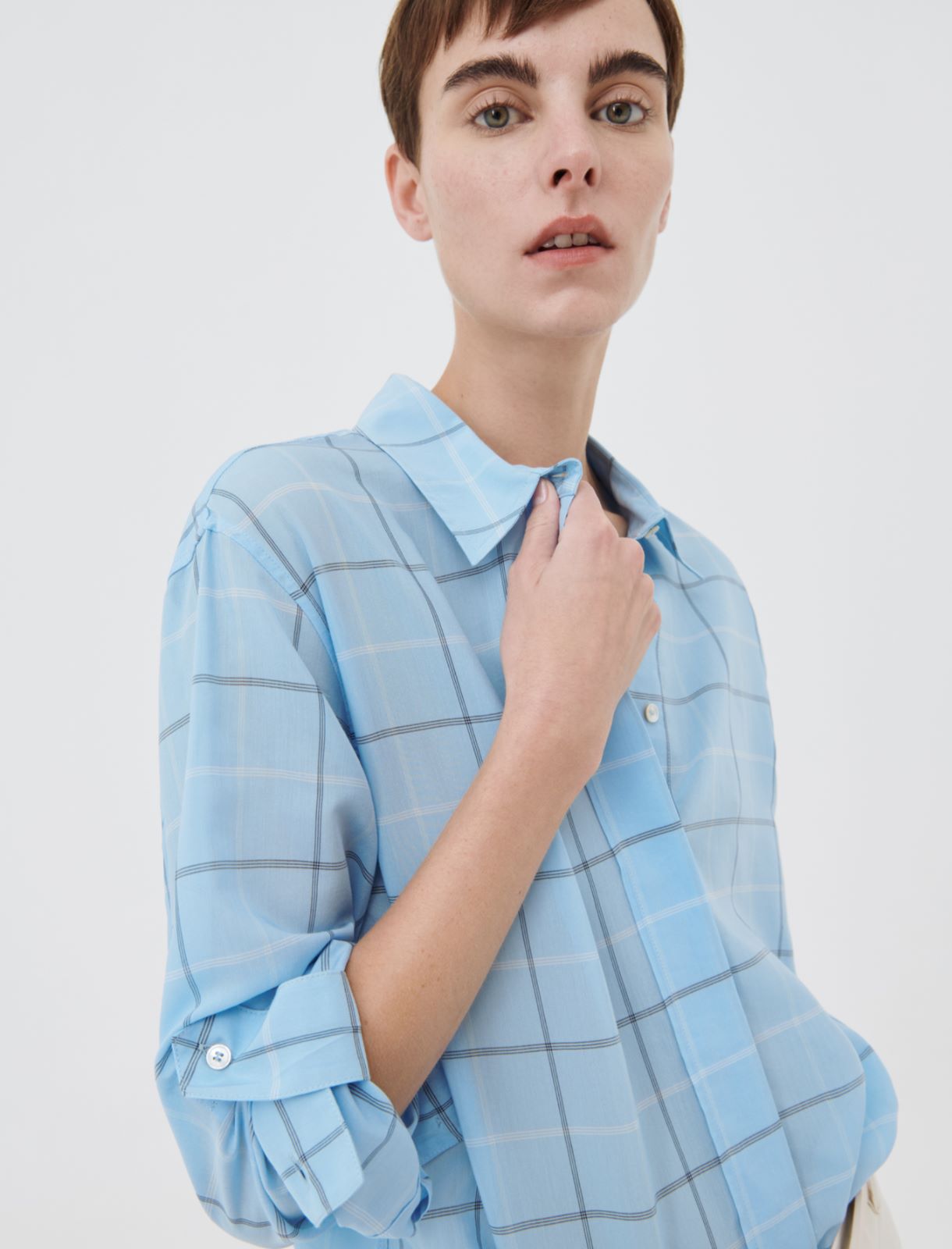 Patterned shirt, light blue - Marella