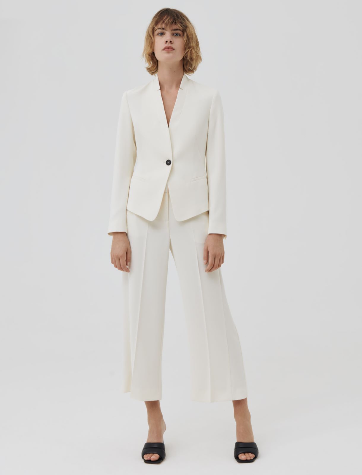 ART.365 trousers, wool white - Marella