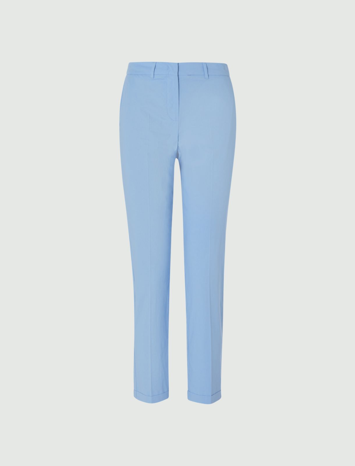 Poplin trousers, light blue - Marella