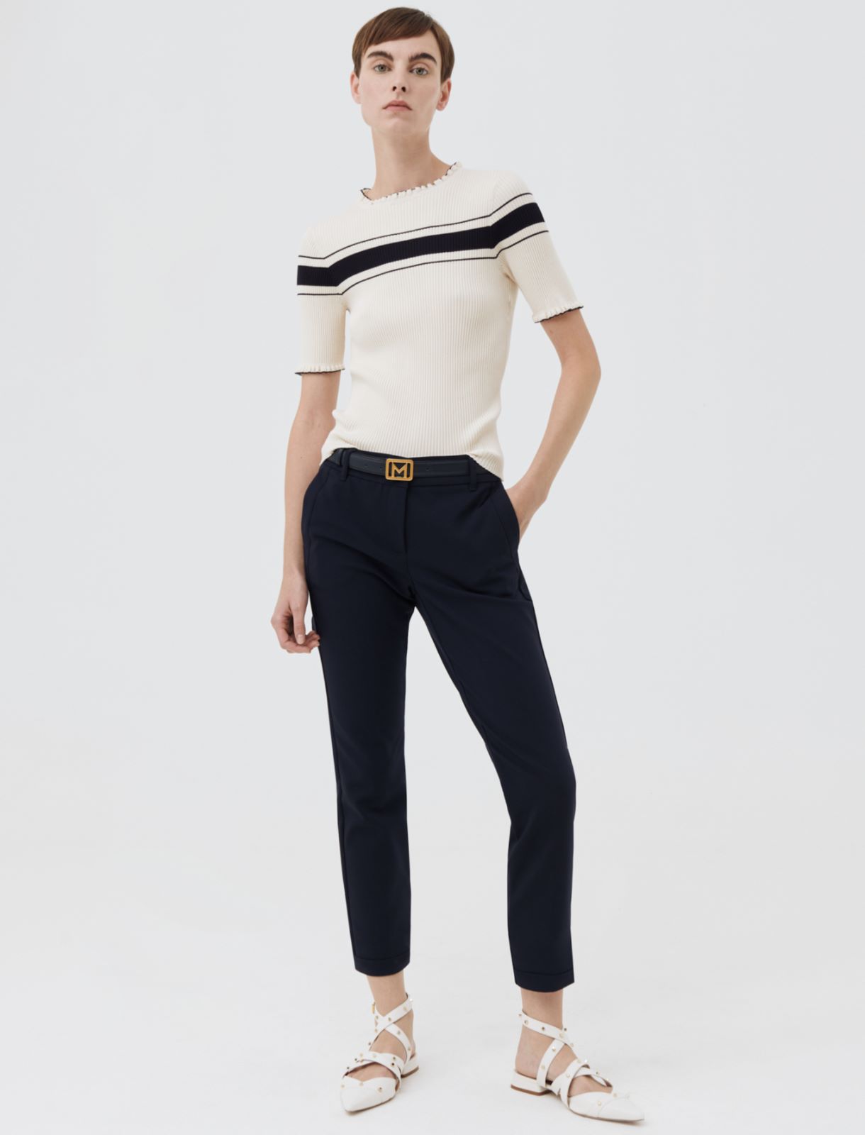 Chino-Hose, blau - Marella