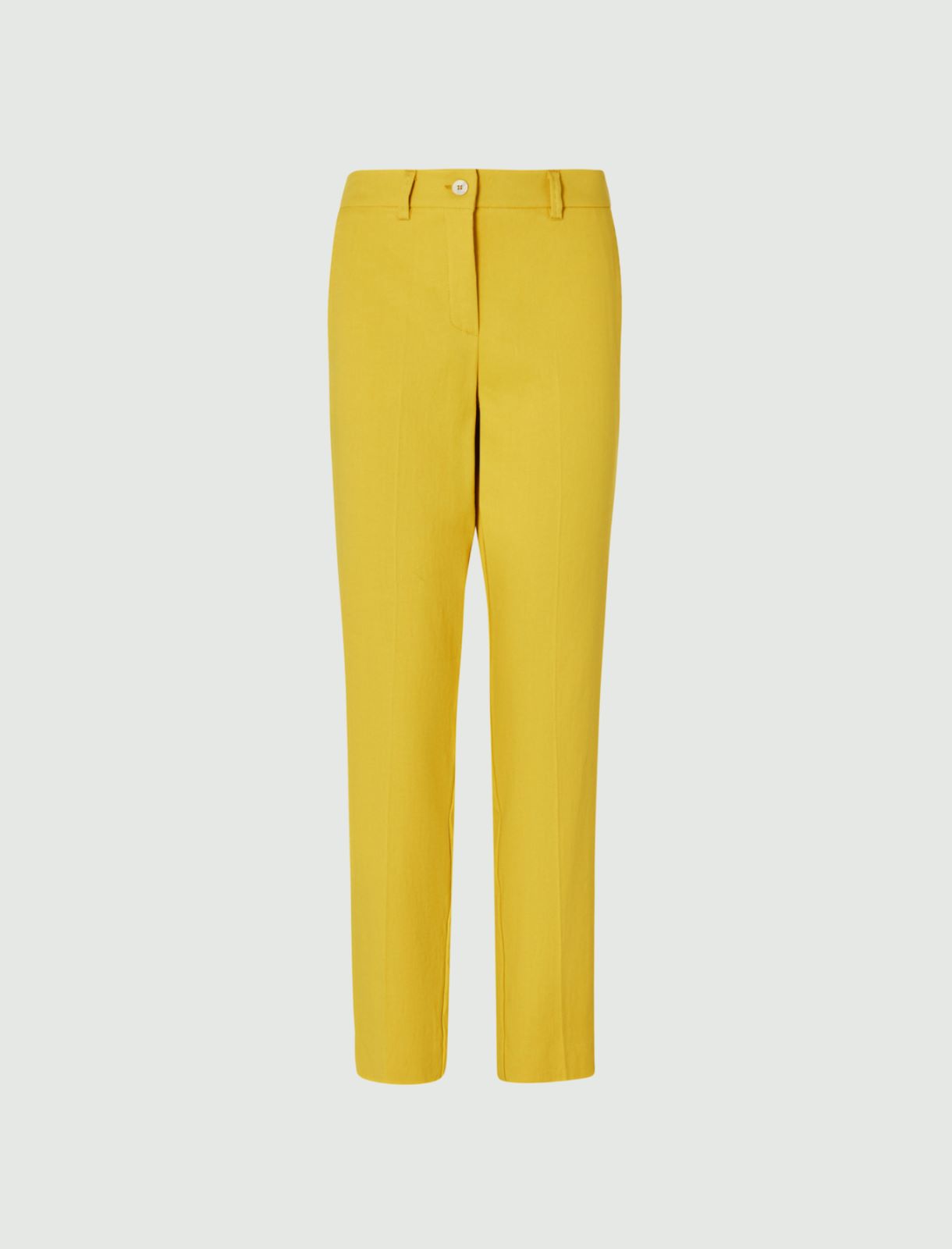 Basketweave trousers, yellow - Marella