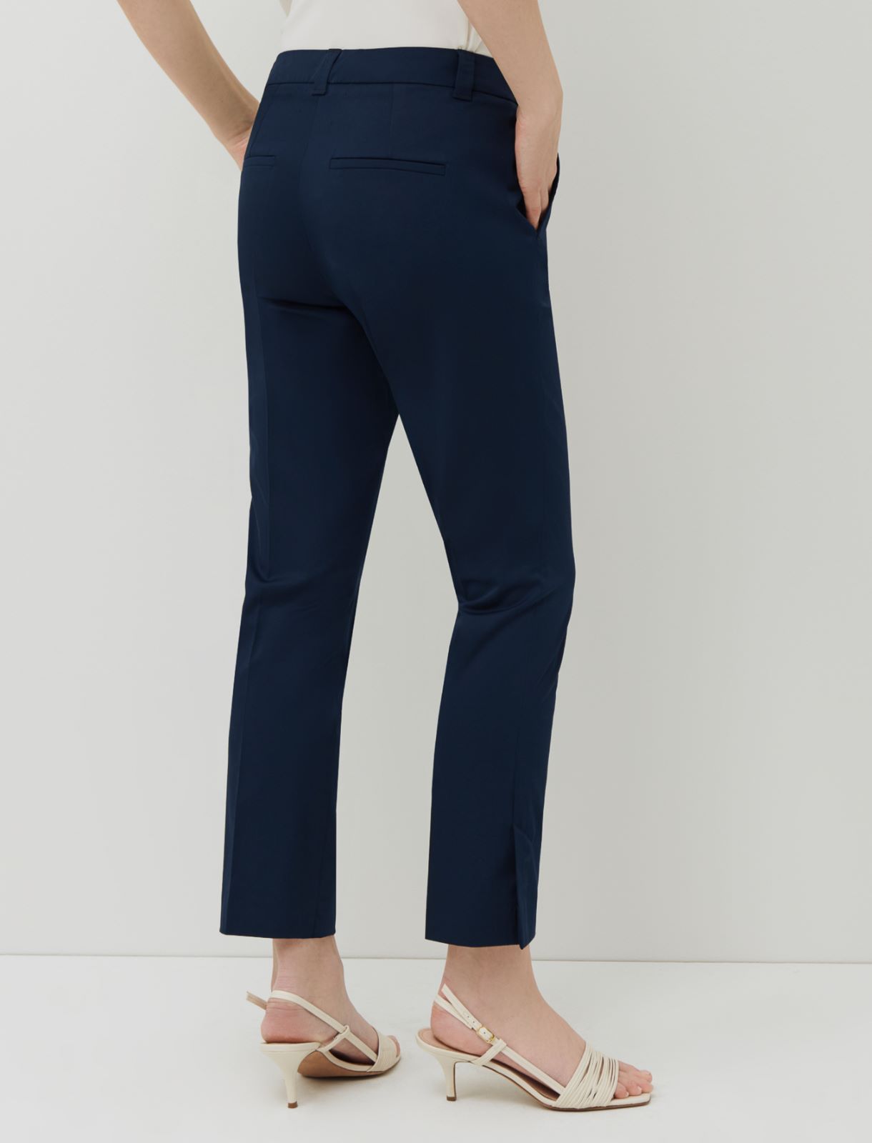 Cigarette trousers, navy - Marella