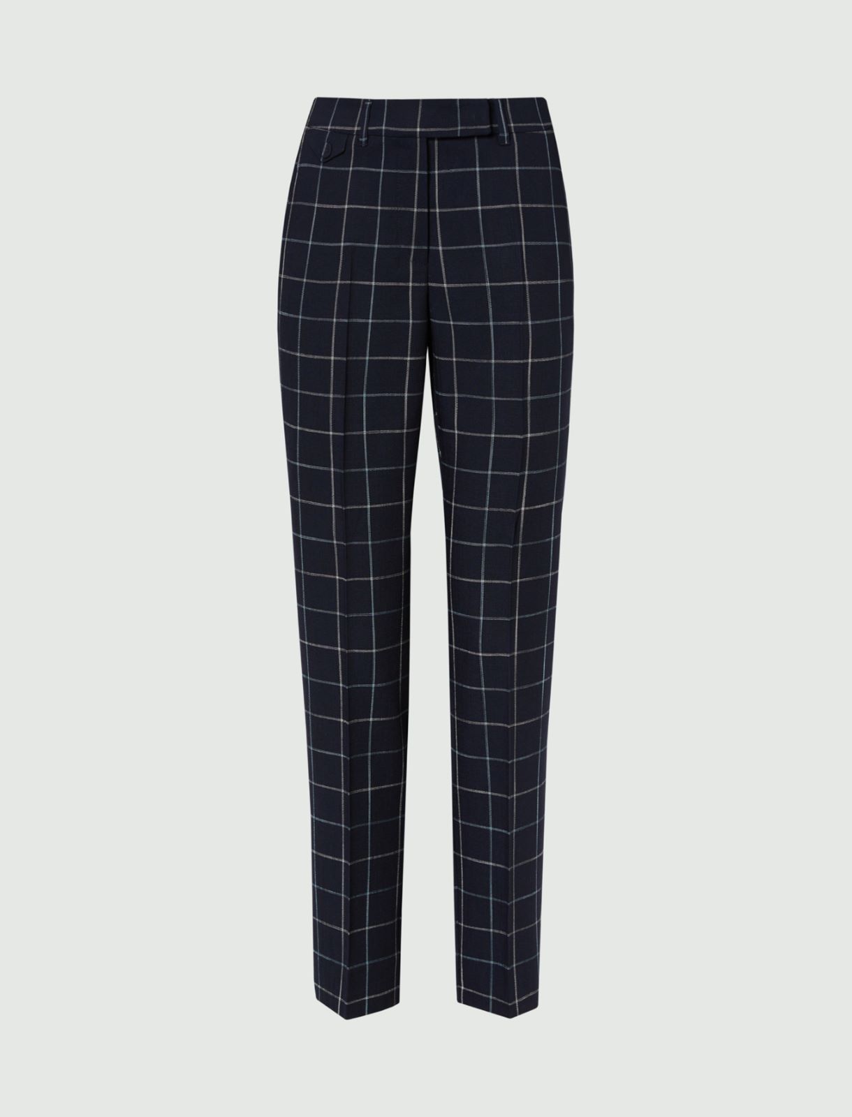 Basketweave trousers, navy - Marella
