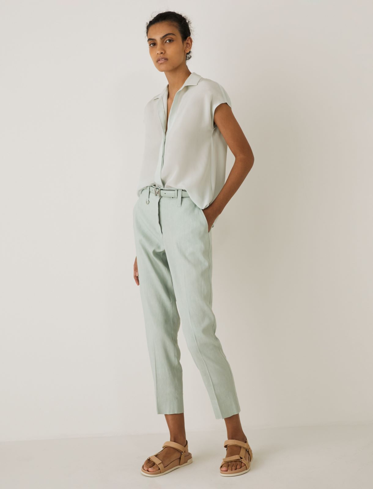 MONOCHROME Chinos, pastel green - Marella