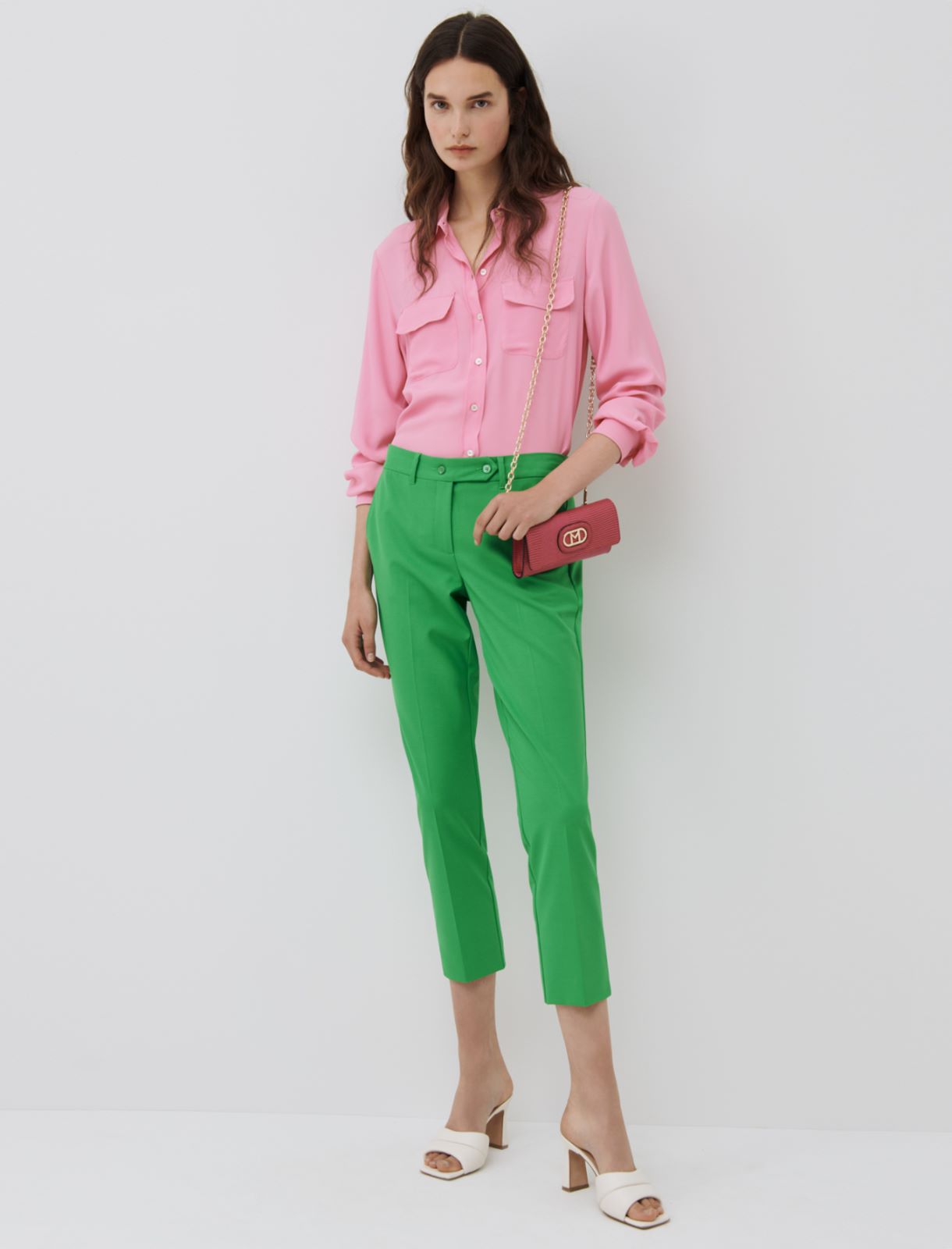 Cigarette trousers, bright green - Marella