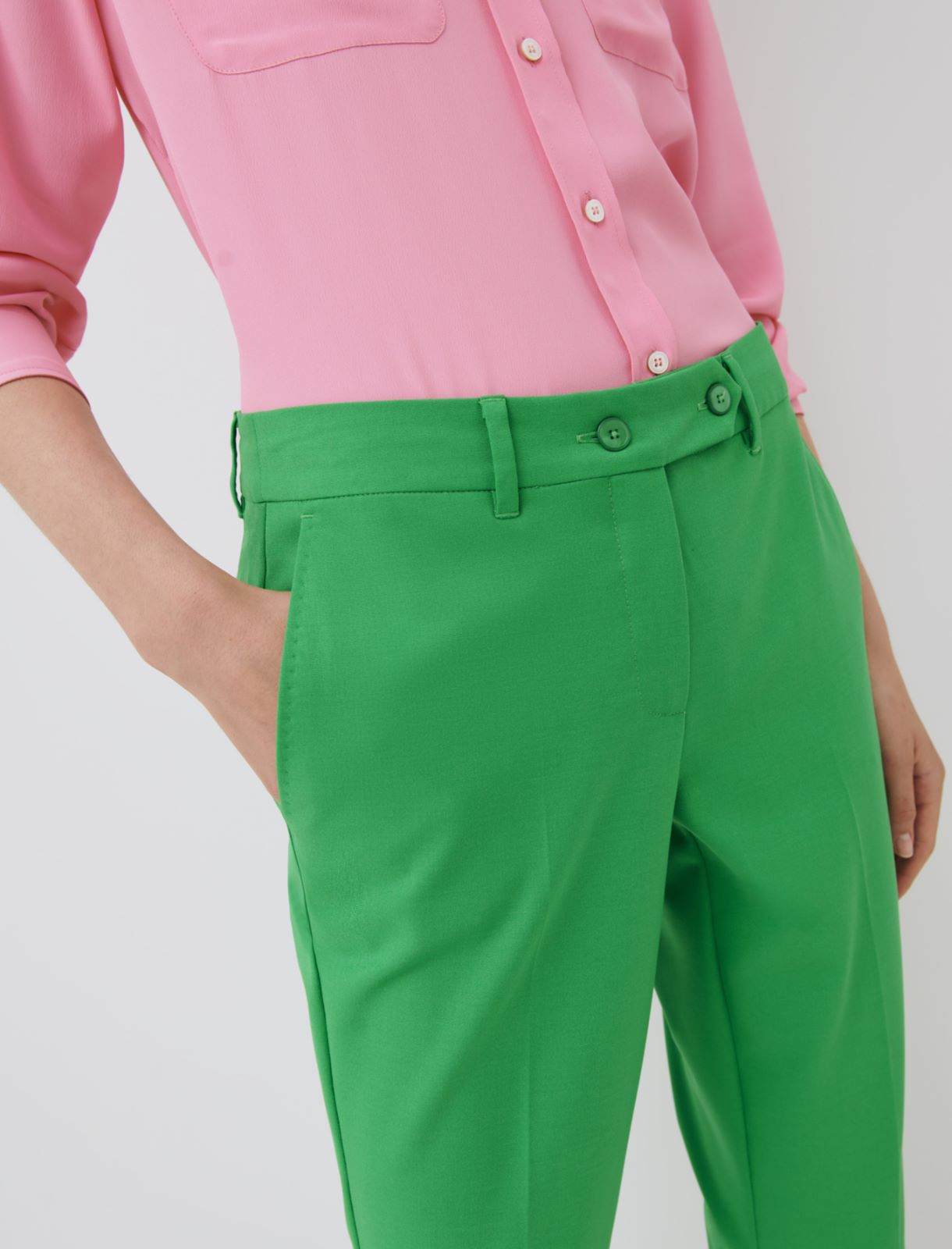 Cigarette trousers, bright green - Marella