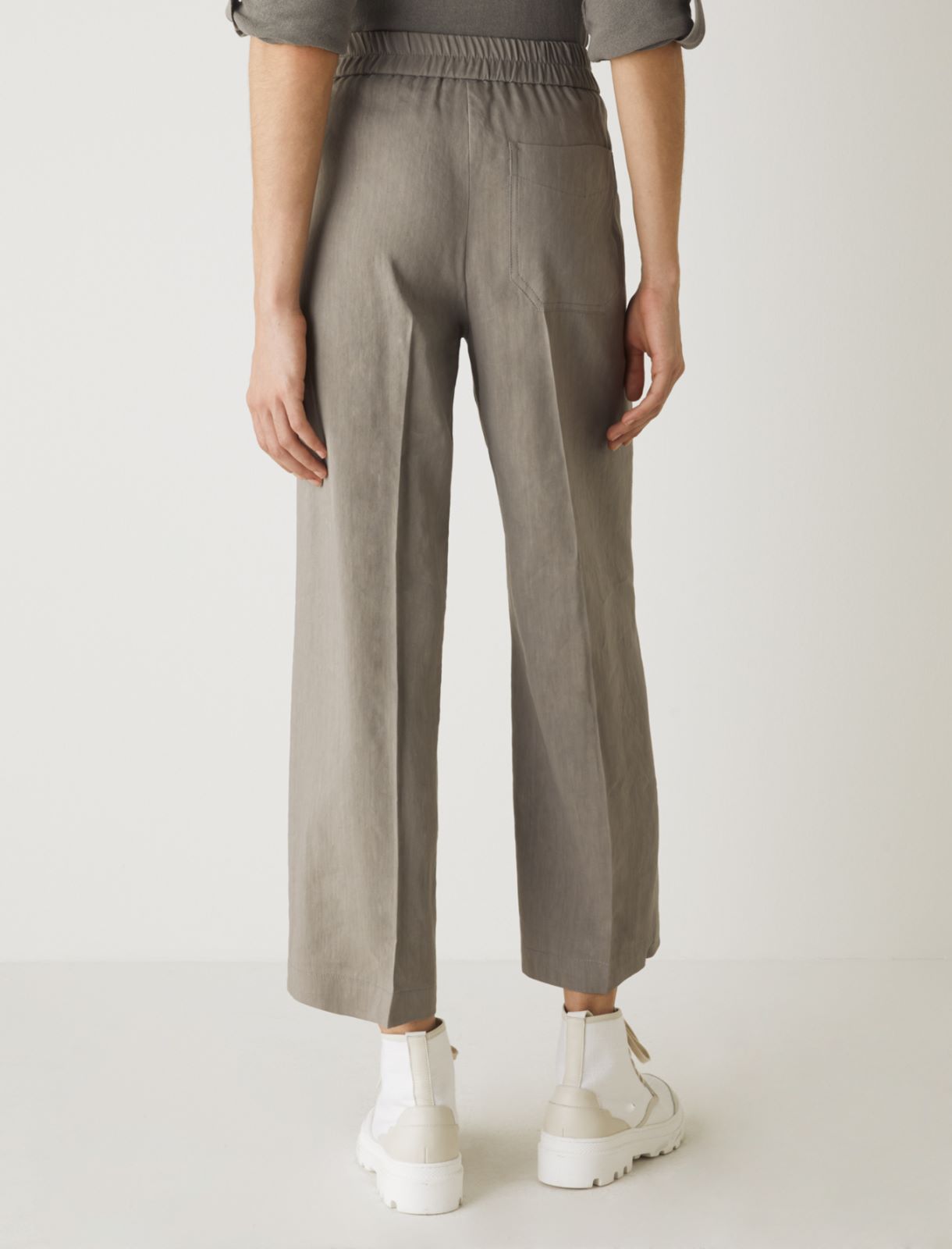 MONOCHROME Straight trousers, medium grey - Marella