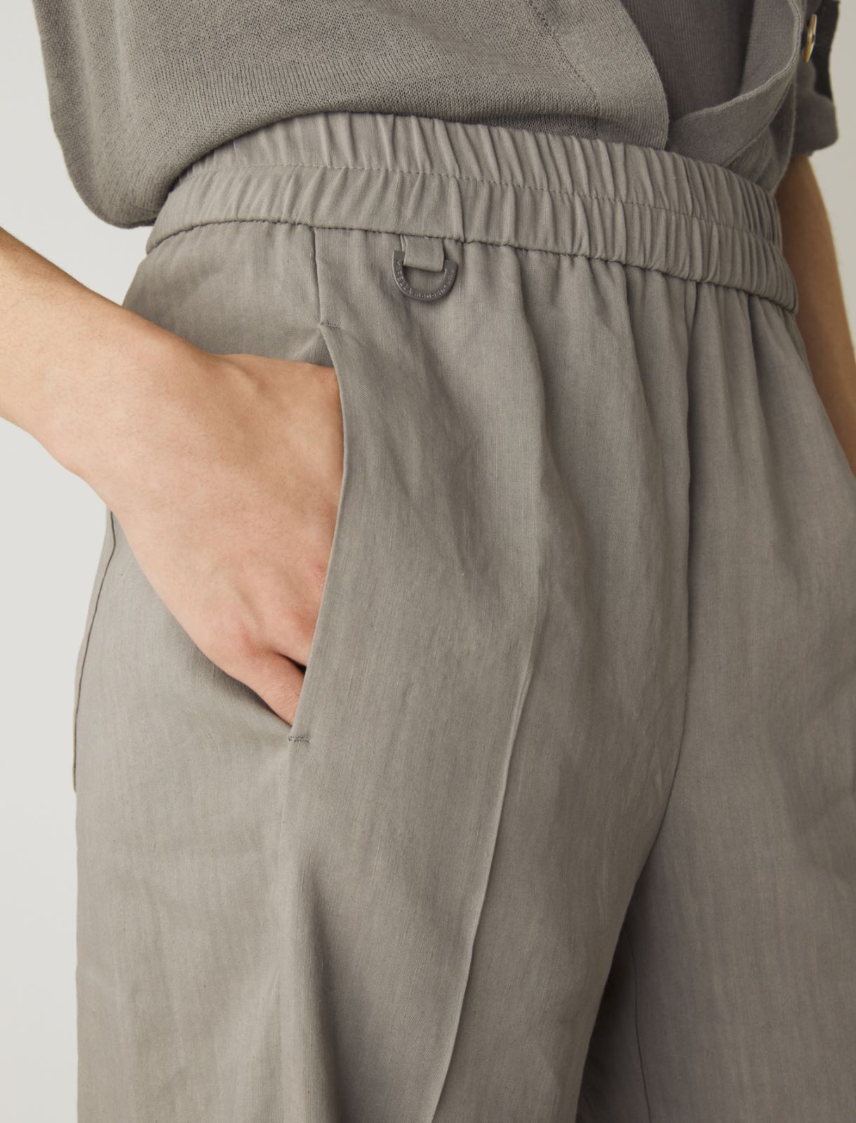 MONOCHROME Straight trousers, medium grey - Marella
