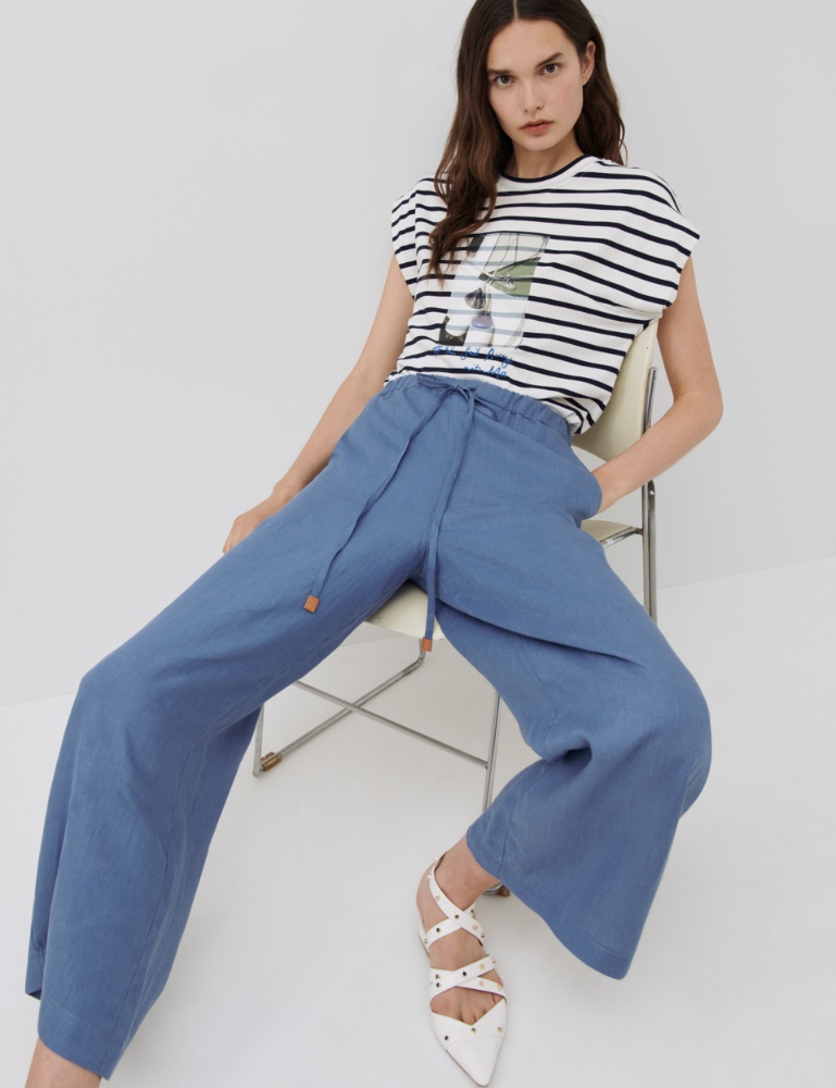 Women’s high-waisted and cigarette trousers | Marella