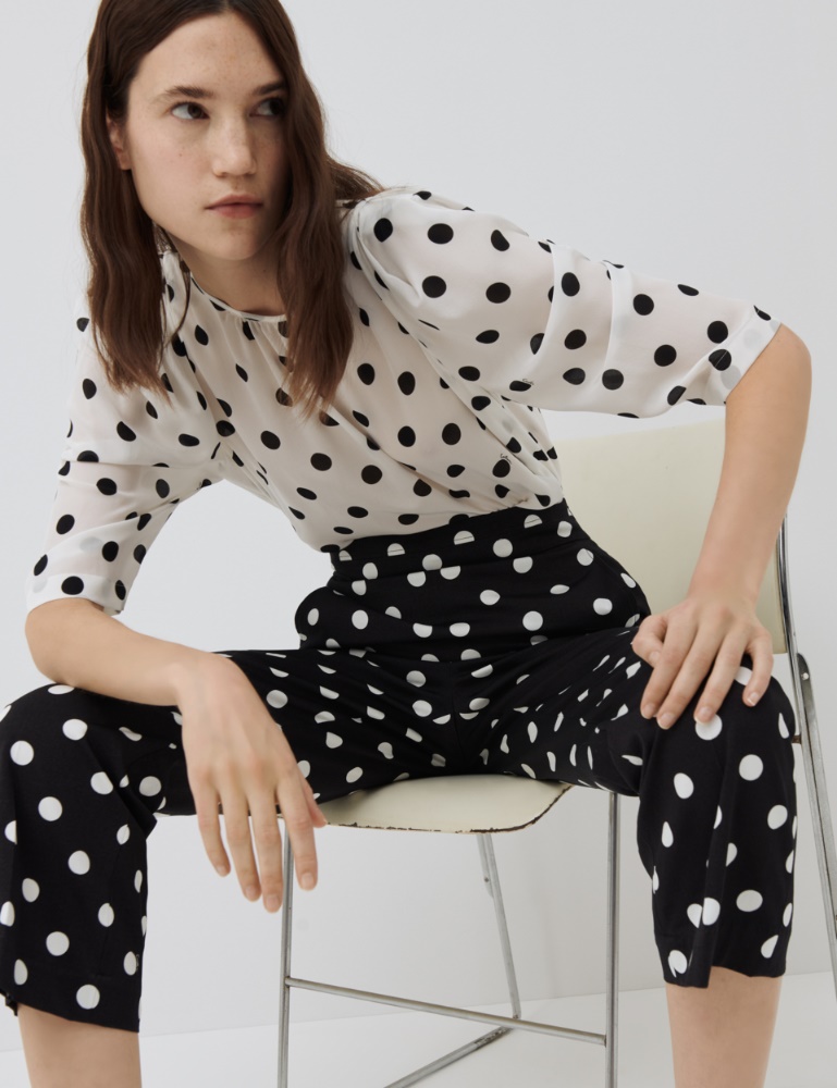 Pantaloni Donna a Vita Alta e a Sigaretta | Marella