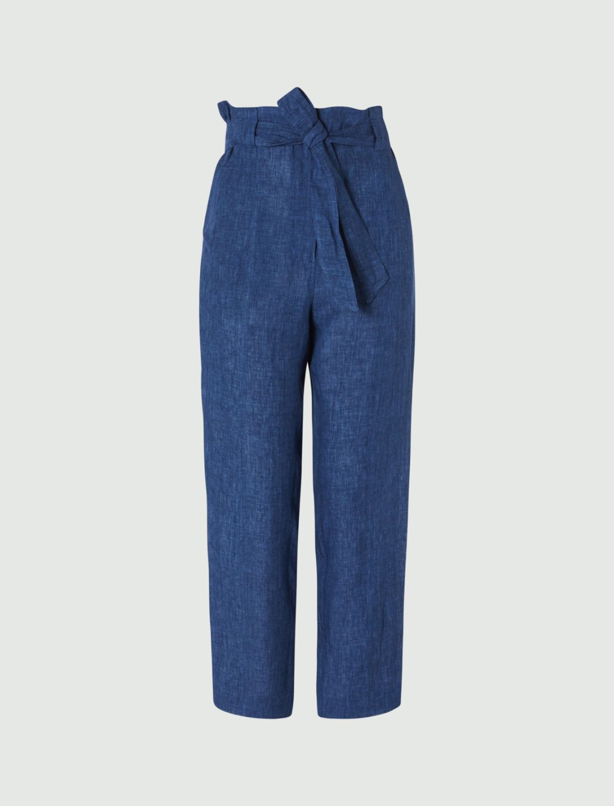 Linen trousers, delave` blue - Marella