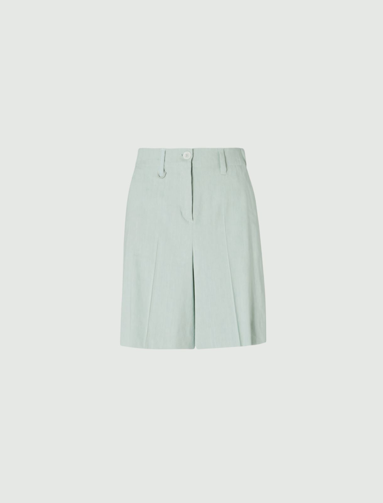 Bermuda misto lino MONOCHROME, verde pastello - Marella