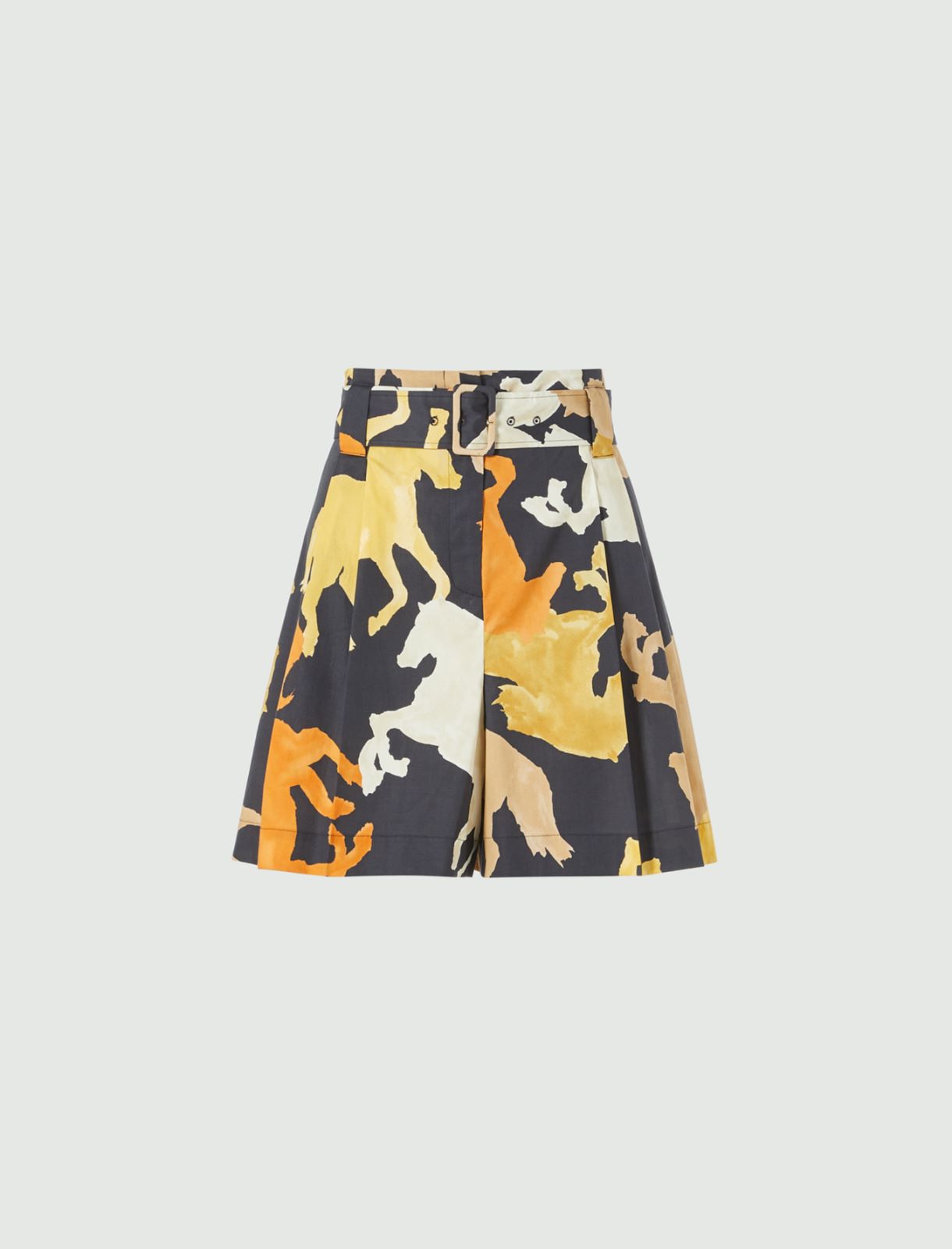 Gemusterte Bermudashorts, schwarz - Marella