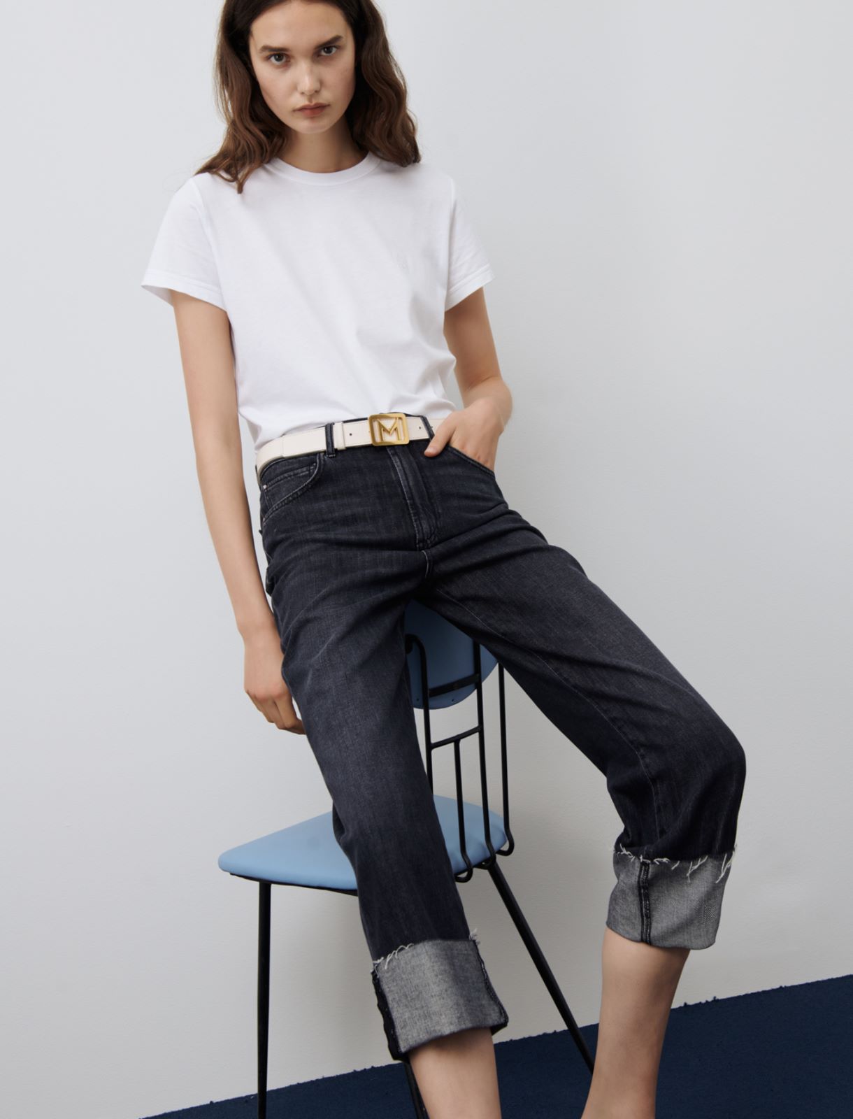 Mom-fit jeans, black - Marella