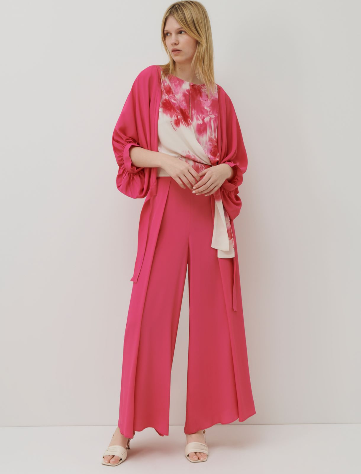 Crepe shrug, fuchsia - Marella