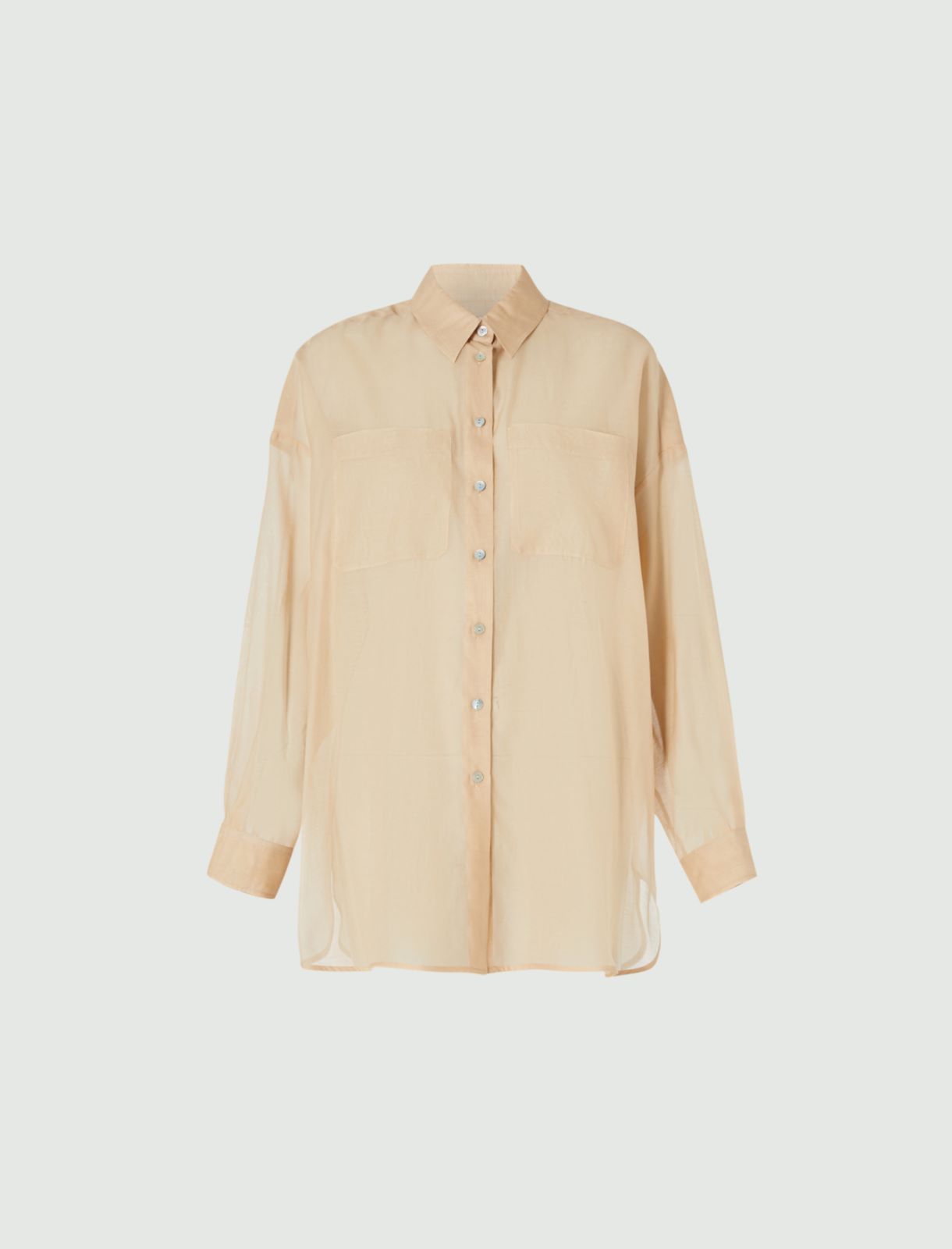 MONOCHROME Muslin shirt, sand - Marella