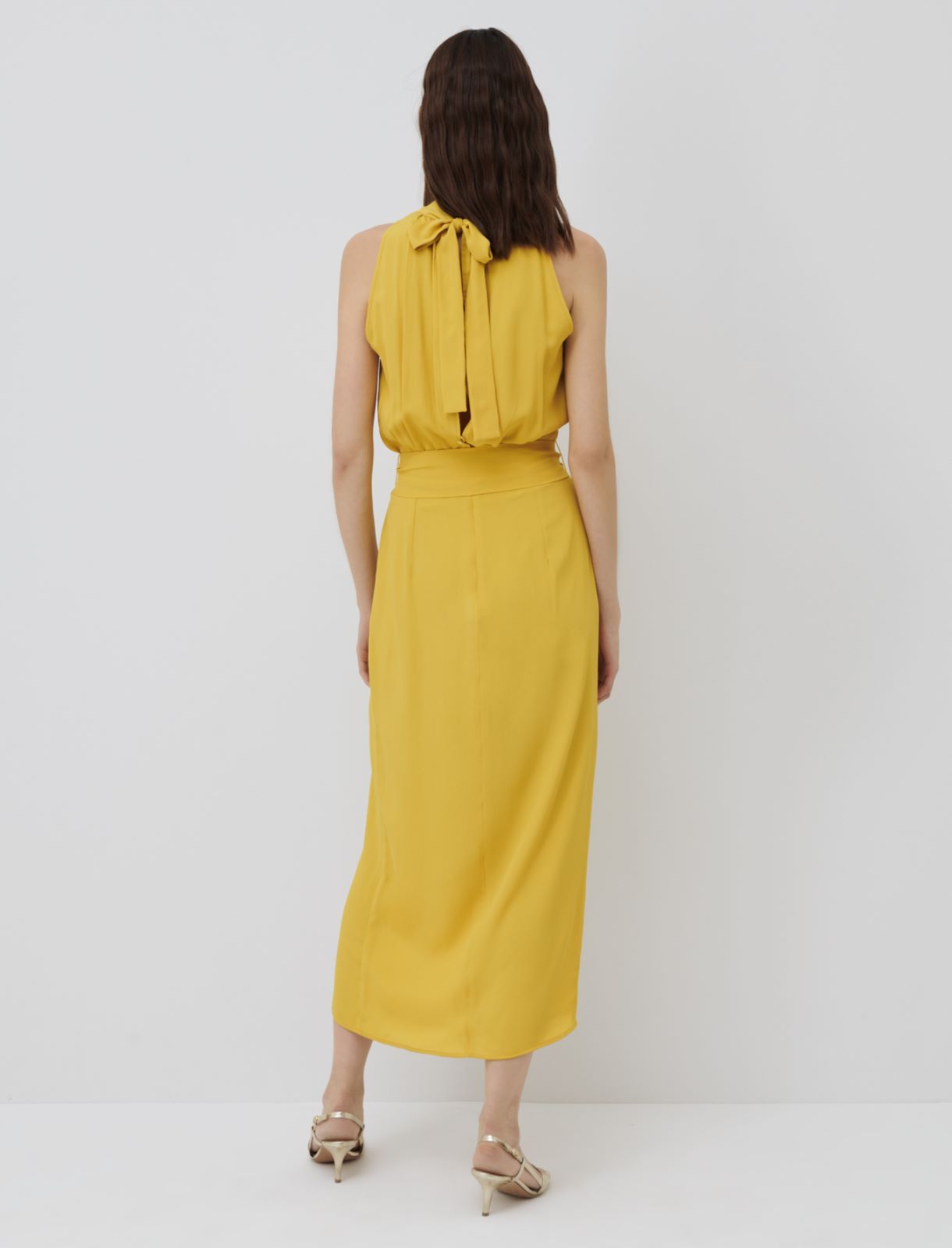 Abito in crêpe, giallo - Marella