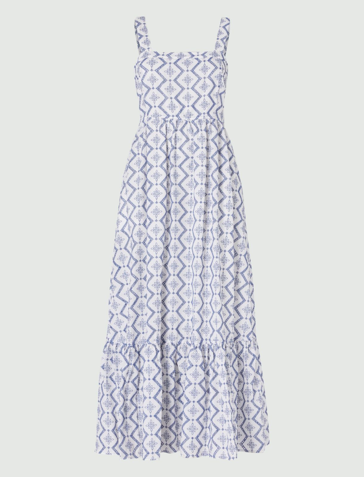 Broderie anglaise dress, white - Marella
