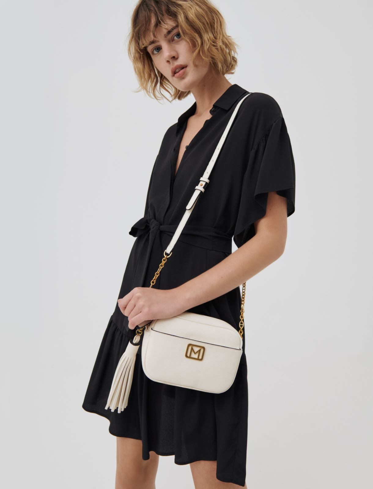 Flounce dress, black - Marella